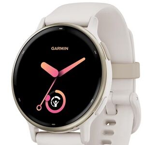 Garmin Vivoactive 5 GPS Smartwatch in Cream and Gold